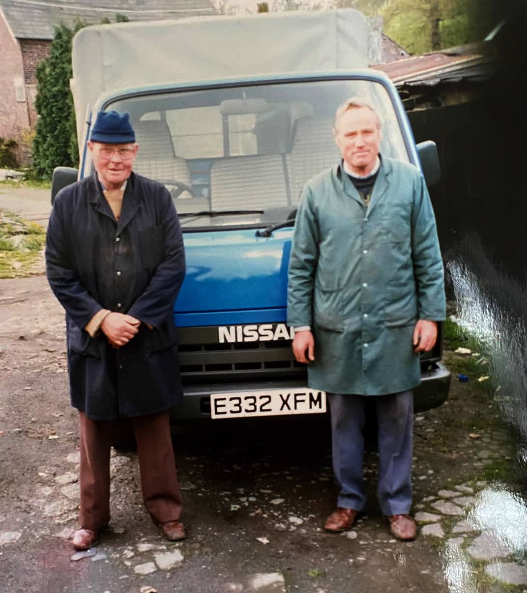 Herbert and Cyril with van