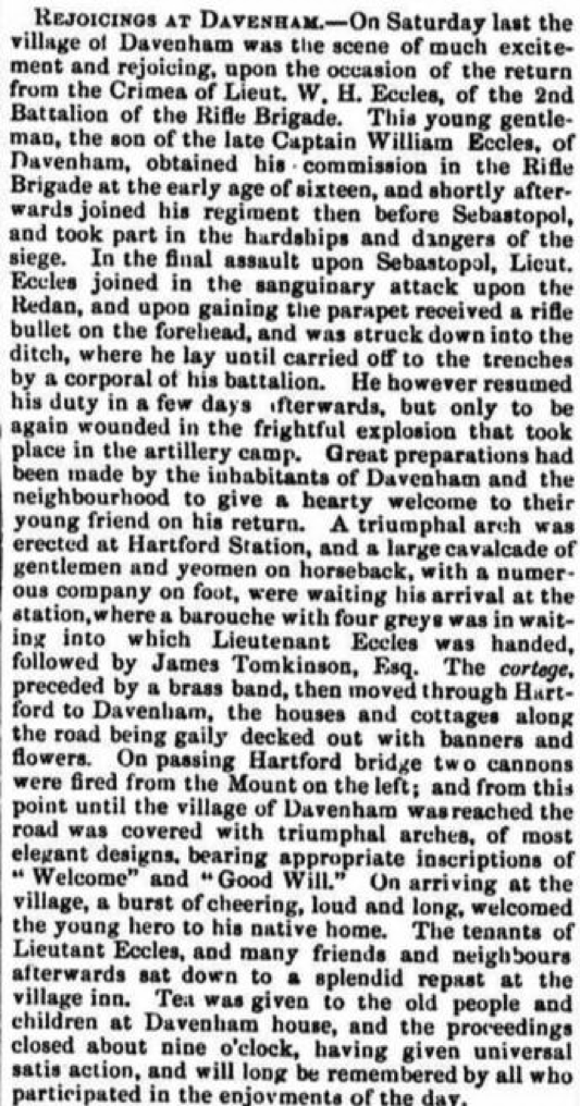 Cheshire Observer 5 Jul 1856 Cheshire Observer 5 Jul 1856